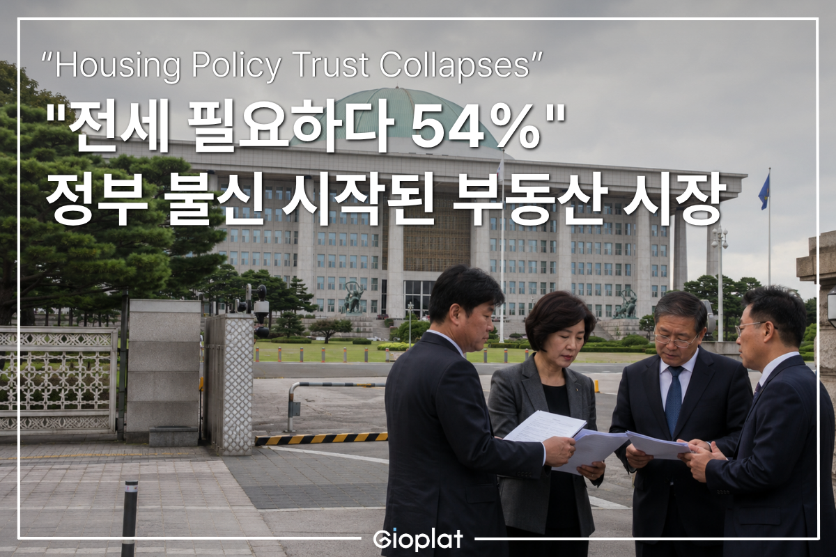 부동산정책 긍정평가 급락